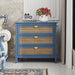 3 Drawer Cabinet,Natural rattan,American Furniture,Suitable for bedroom, living room, study