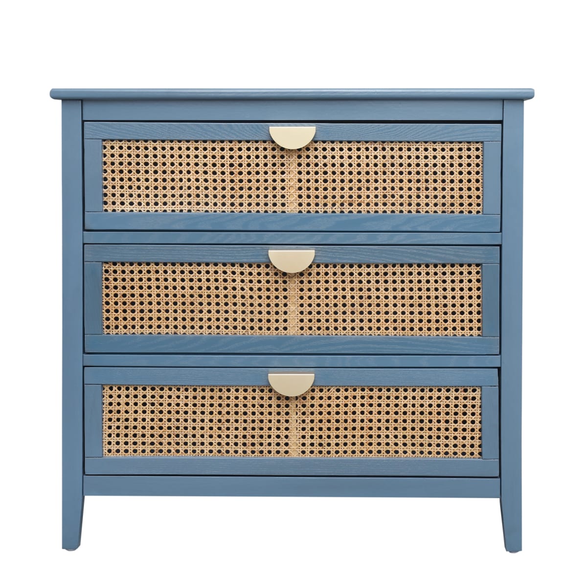 3 Drawer Cabinet,Natural rattan,American Furniture,Suitable for bedroom, living room, study
