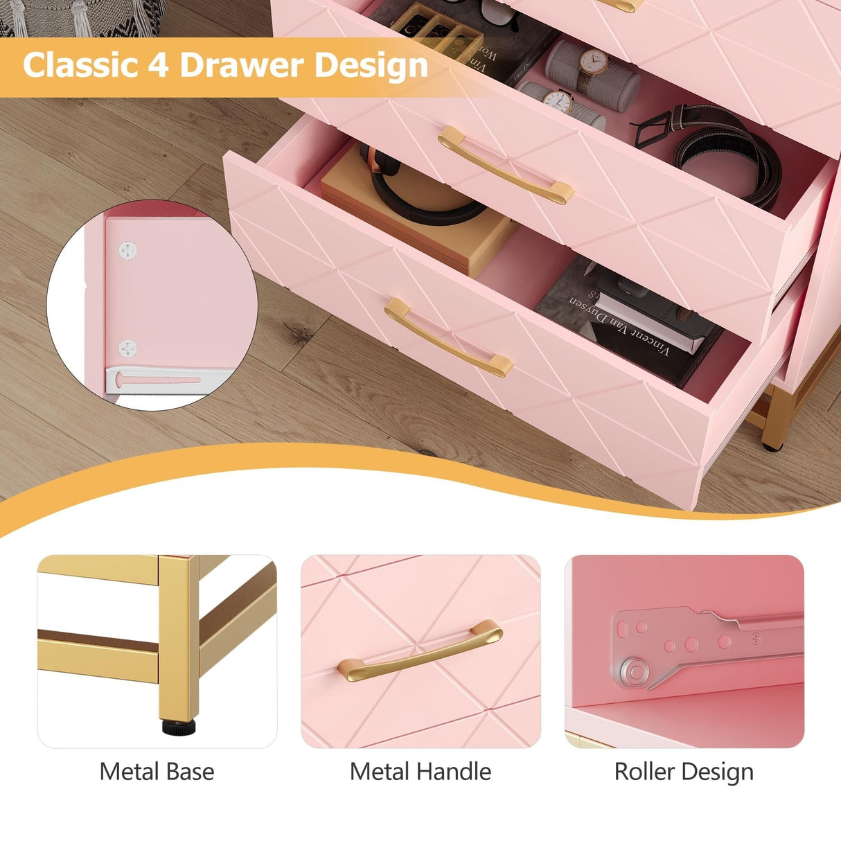 3 Drawer Dresser for Bedroom