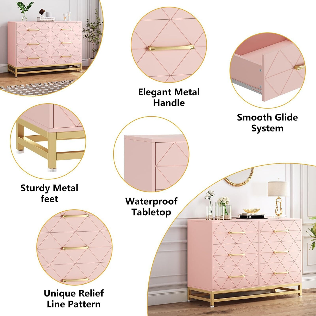 3 Drawer Dresser for Bedroom