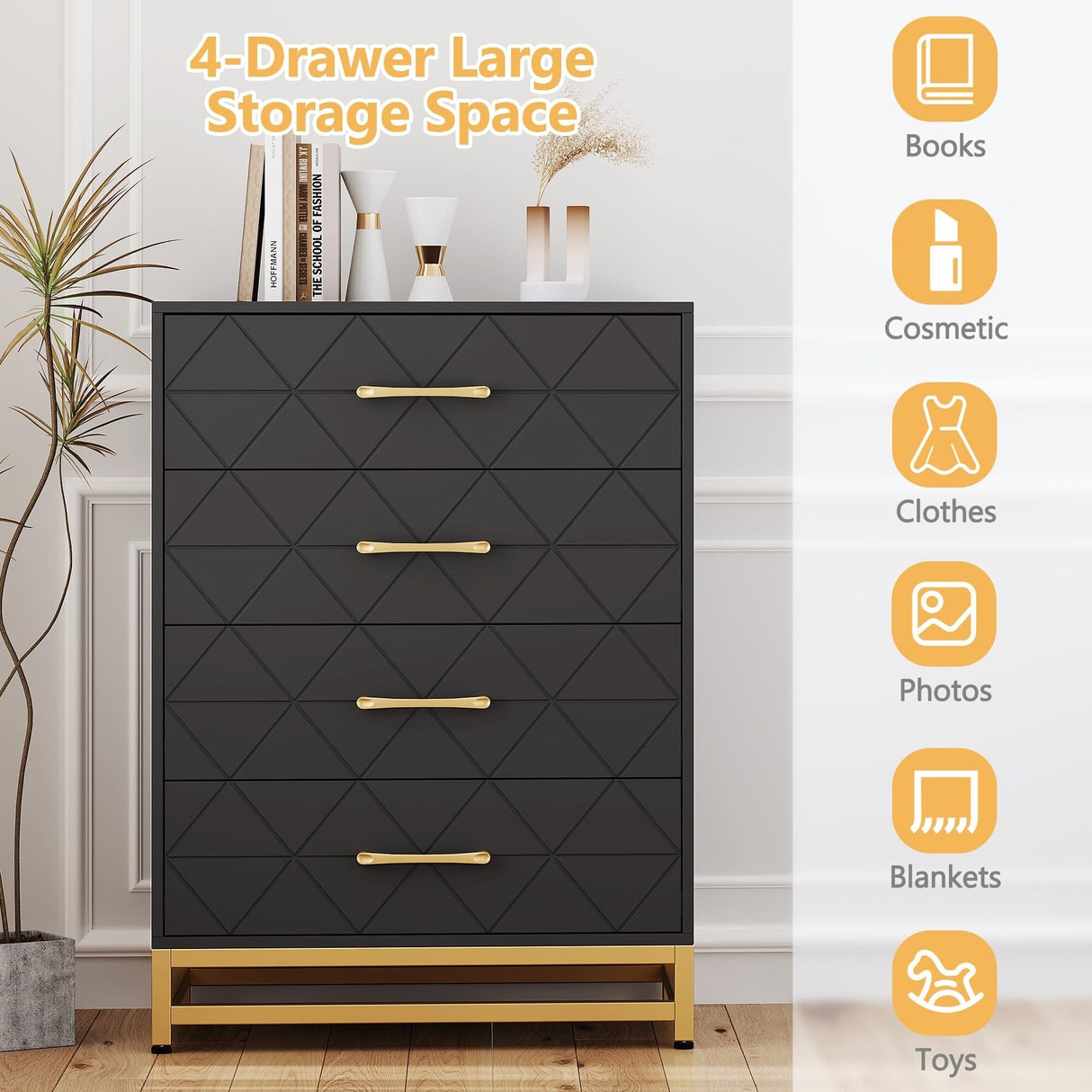3 Drawer Dresser for Bedroom