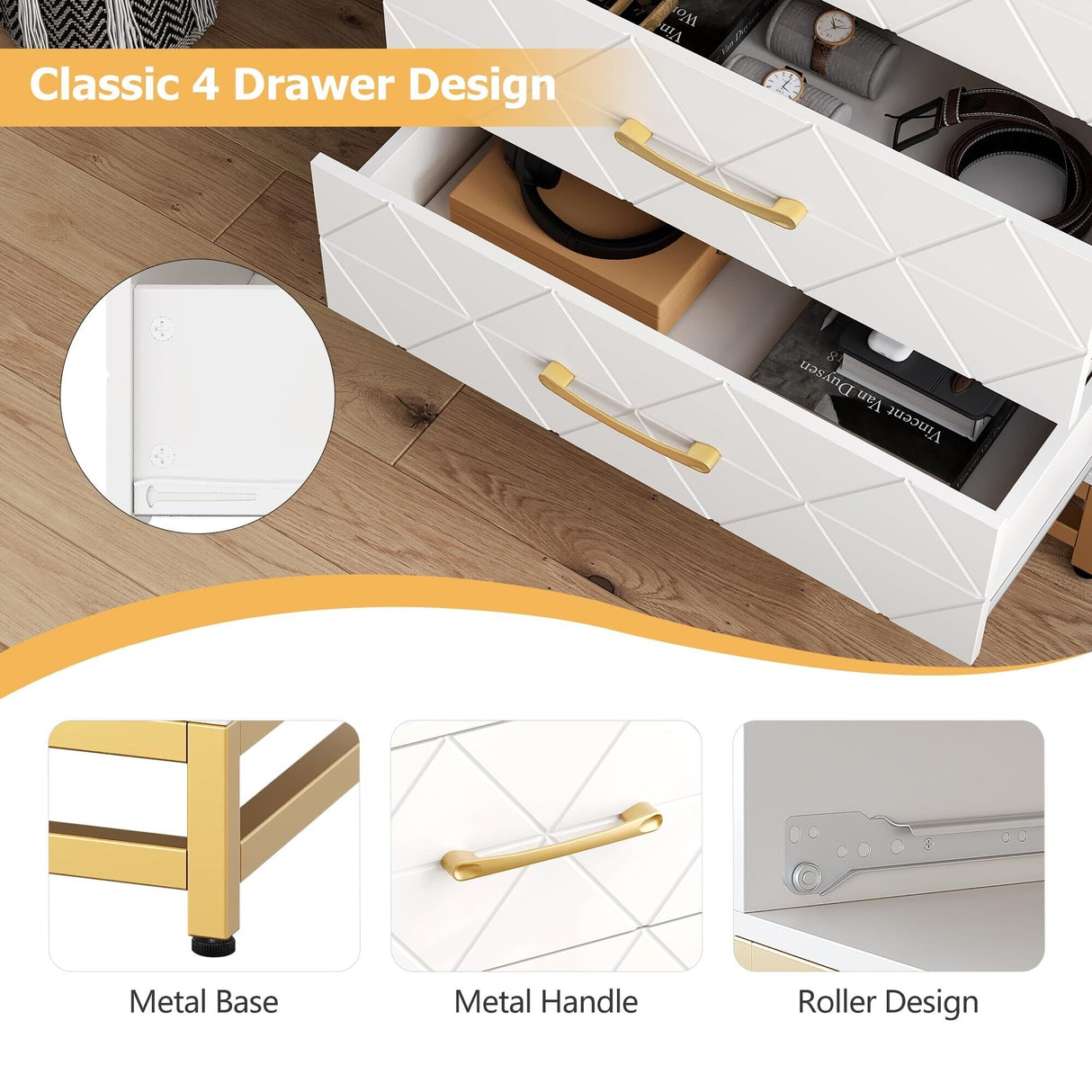3 Drawer Dresser for Bedroom