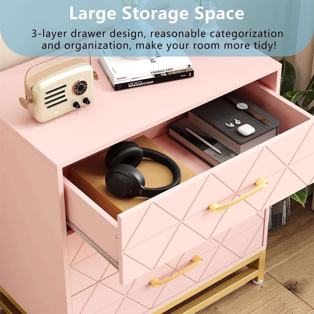 3 Drawer Dresser for Bedroom