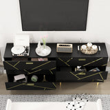 3 Drawer Dresser,Black Dresser for Bedroom, Wood Chest of Drawers