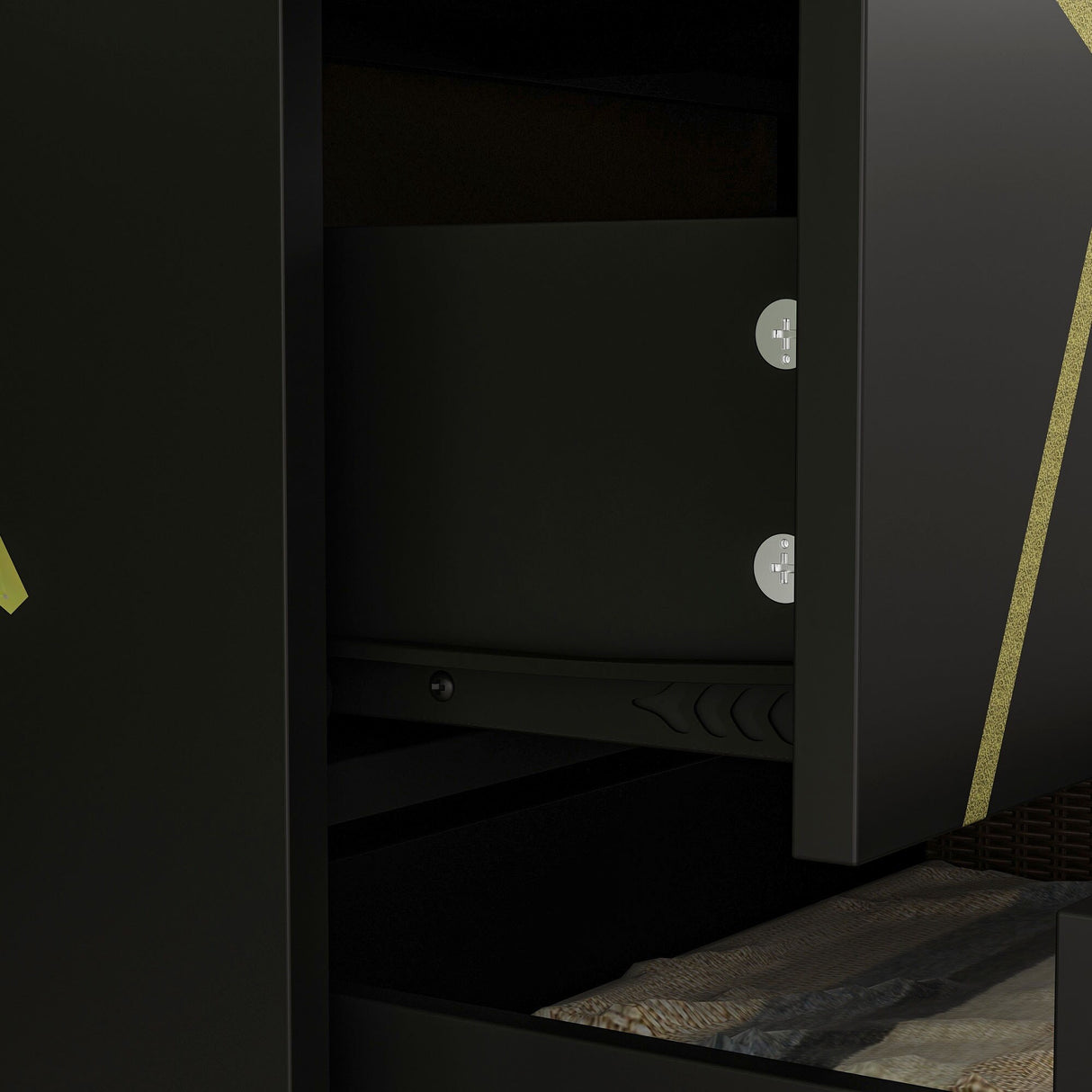 3 Drawer Dresser,Black Dresser for Bedroom, Wood Chest of Drawers