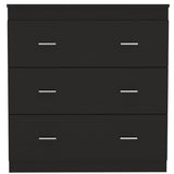 3 Drawer Dresser; Superior Top; Handles -Black, Suitable for Bedroom, Living Room, Dining Room, Items Storage Helper
