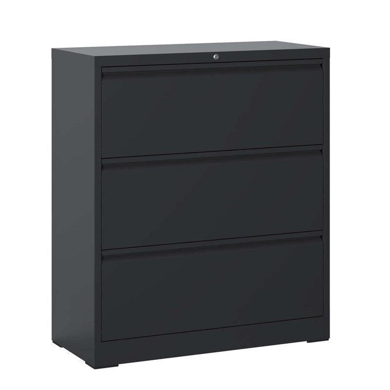 3 Drawer Metal Filing Cabinet with Lock, Legal/Letter/A4/F4 Size
