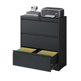 3 Drawer Metal Filing Cabinet with Lock, Legal/Letter/A4/F4 Size