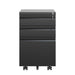 3 Drawer Mobile File Cabinet with Lock Metal Filing Cabinets for Home Office Organizer Letters/Legal/A4 Fully Assembled