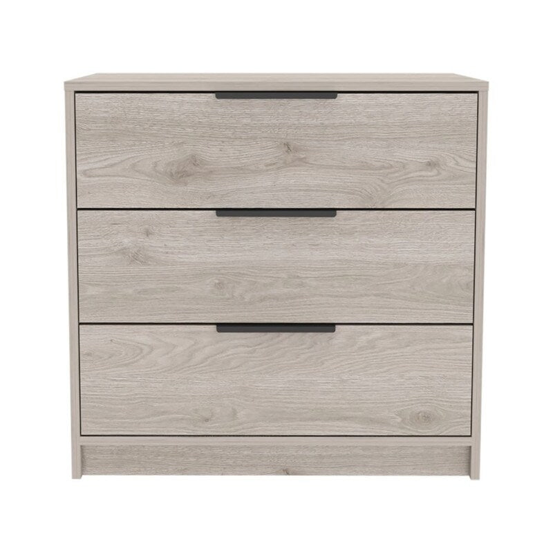 3 Drawers Dresser Maryland, Superior Top, Light Gray Finish