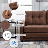3 Fold Sofa Morden Adjustable Futon Couch Velvet Sofa, Accent sofa, Loveseat Sofa