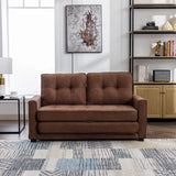 3 Fold Sofa Morden Adjustable Futon Couch Velvet Sofa, Accent sofa, Loveseat Sofa