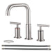 3 Holes Bathroom Sink Faucet With Drain Assembly 8 Inch Widespread Bathroom Faucets 2 Handle Modern Lavatory Basin Vanity Taps