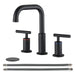 3 Holes Bathroom Sink Faucet With Drain Assembly 8 Inch Widespread Bathroom Faucets 2 Handle Modern Lavatory Basin Vanity Taps