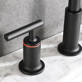 3 Holes Bathroom Sink Faucet With Drain Assembly 8 Inch Widespread Bathroom Faucets 2 Handle Modern Lavatory Basin Vanity Taps