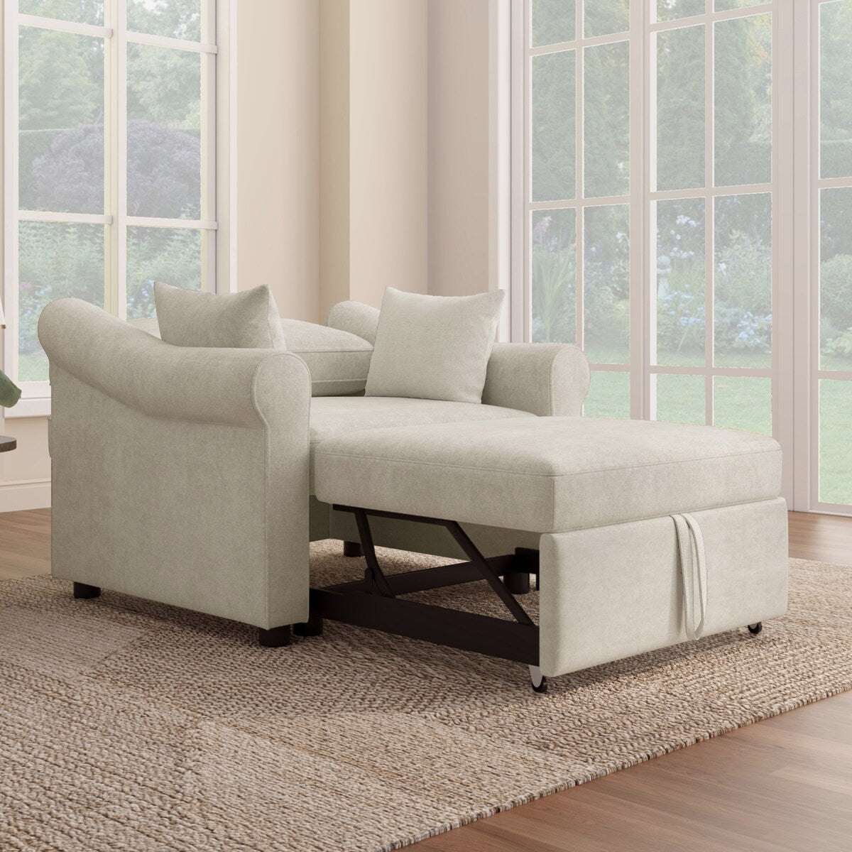 3 IN 1 Lounger Chair Convertible Sleeper Chair