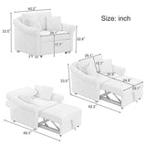 3 IN 1 Lounger Chair Convertible Sleeper Chair