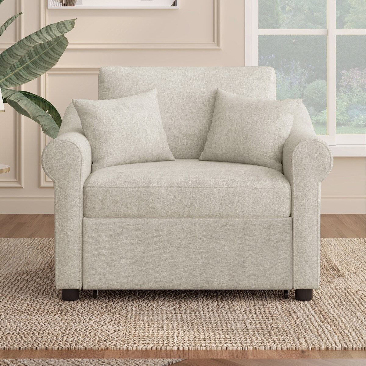 3 IN 1 Lounger Chair Convertible Sleeper Chair