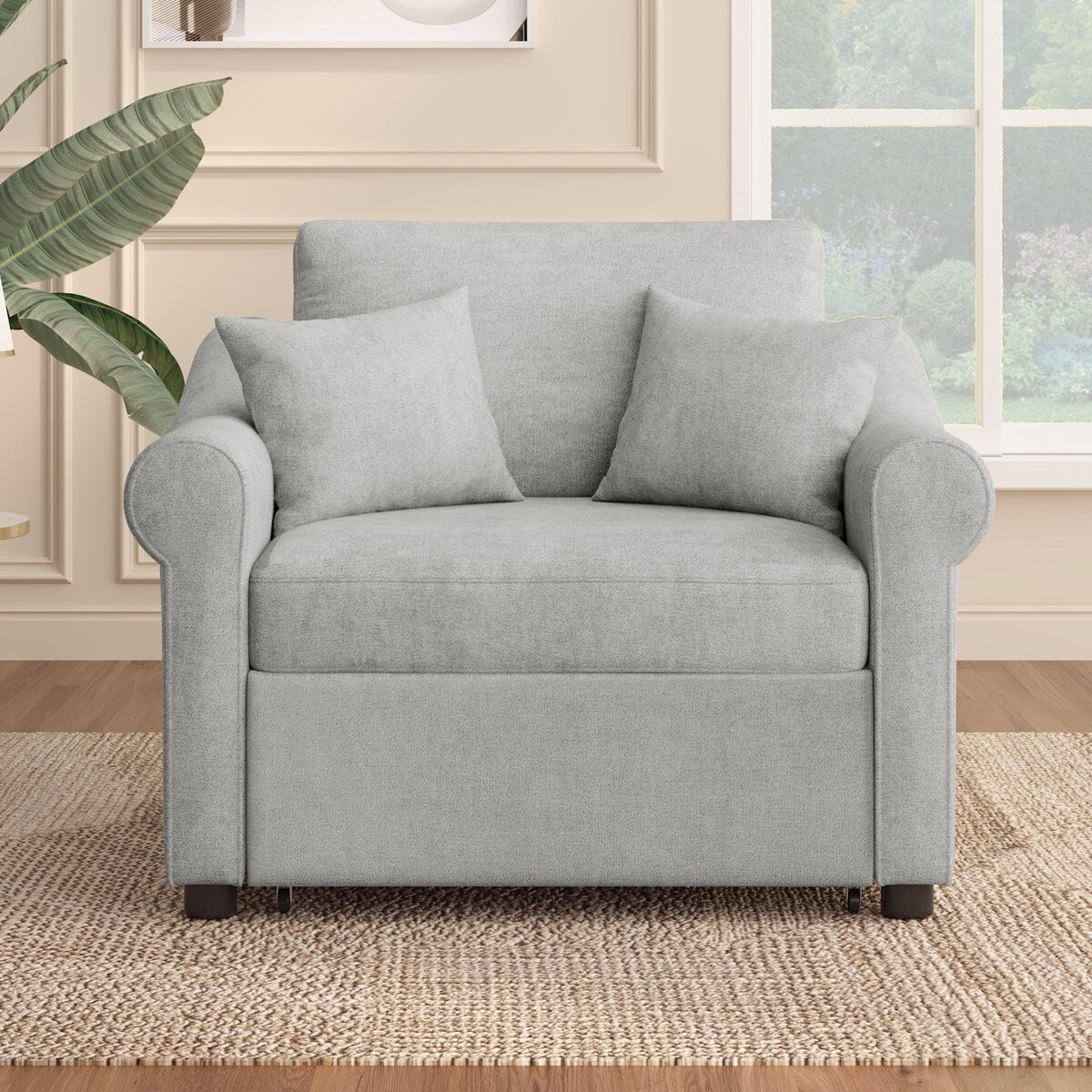 3 IN 1 Lounger Chair Convertible Sleeper Chair