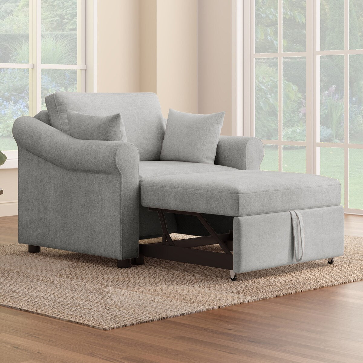 3 IN 1 Lounger Chair Convertible Sleeper Chair