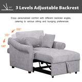 3 IN 1 Lounger Chair Convertible Sleeper Chair