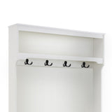 3-In-1 Entryway Hall Tree with Shelves,3 Storage Baskets,and Coat Racks 4 Hooks
