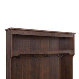3-In-1 Entryway Hall Tree with Shelves,3 Storage Baskets,and Coat Racks 4 Hooks