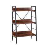 3 LAYER DISPLAY Bookshelf ,H Ladder Shelf Storage Shelves Rack Shelf Unit Metal Frame