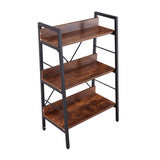 3 LAYER DISPLAY Bookshelf ,H Ladder Shelf Storage Shelves Rack Shelf Unit Metal Frame