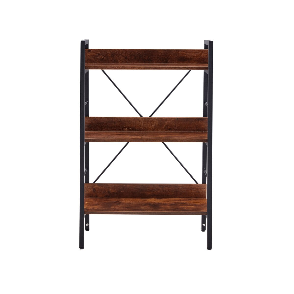 3 LAYER DISPLAY Bookshelf ,H Ladder Shelf Storage Shelves Rack Shelf Unit Metal Frame