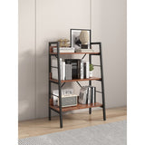 3 LAYER DISPLAY Bookshelf ,H Ladder Shelf Storage Shelves Rack Shelf Unit Metal Frame