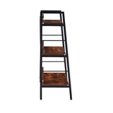3 LAYER DISPLAY Bookshelf ,H Ladder Shelf Storage Shelves Rack Shelf Unit Metal Frame