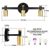 3-Light Bathroom Light Fixture Vintage Wall Sconces Lighting for Bedroom Kitchen Entryway Hallway Living Room