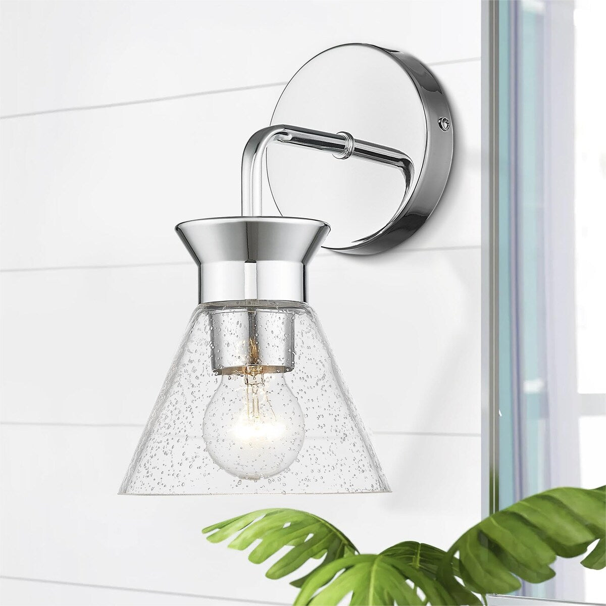 3-Light Bathroom Light Fixtures Chrome Finish