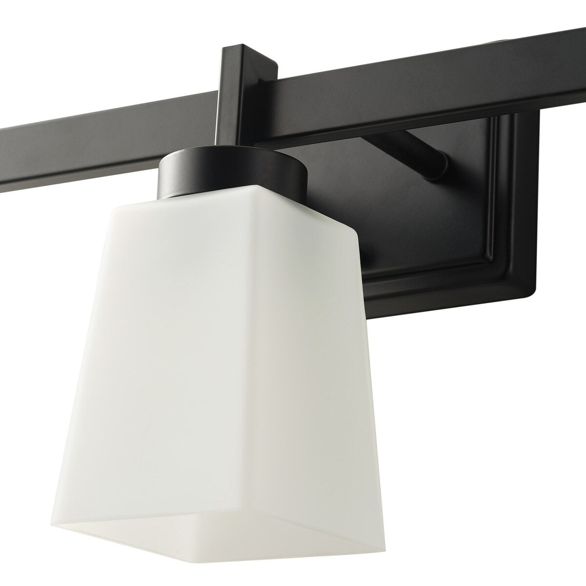 3-Light Bathroom Vanity Light Fixtures Over Mirror Decor Milky White Glass Shades