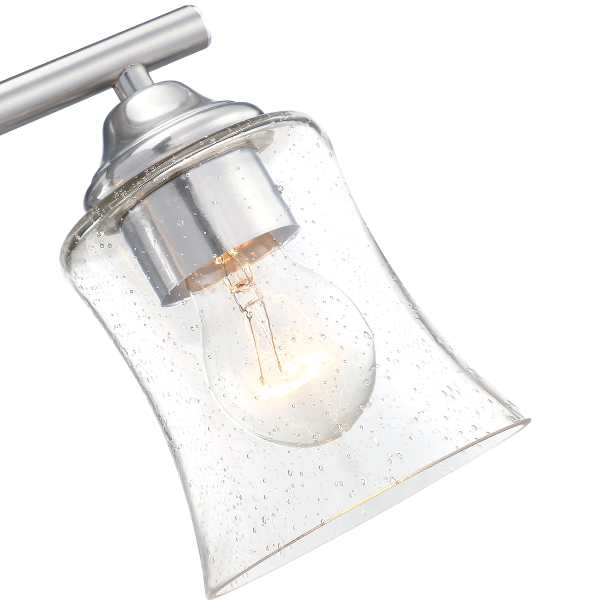 3-Light Brushed Nickel Bathroom Vanity Light - Brushed Nickle