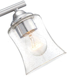 3-Light Brushed Nickel Bathroom Vanity Light - Brushed Nickle