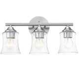 3-Light Brushed Nickel Bathroom Vanity Light - Brushed Nickle