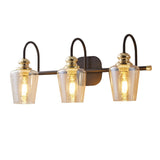 3-Light Head Industrial Bathroom Vanity Light - 8.38 x 22.25 x 10.25 inches