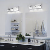 3-Light LED Chrome Bathroom Vanity Light, Classic Wall Sconces for Dining Room Living Room