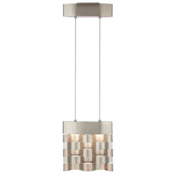 3-Light Polished Steel Mini Pendant