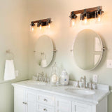 3-Lights Farmhouse Vanity Lights,Rustic Bathroom Light
