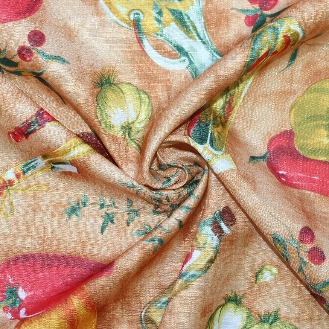 3 Piece Kitchen Curtain Rod Pocket Decorative Window Treatment Valance & Swag Curtain Set