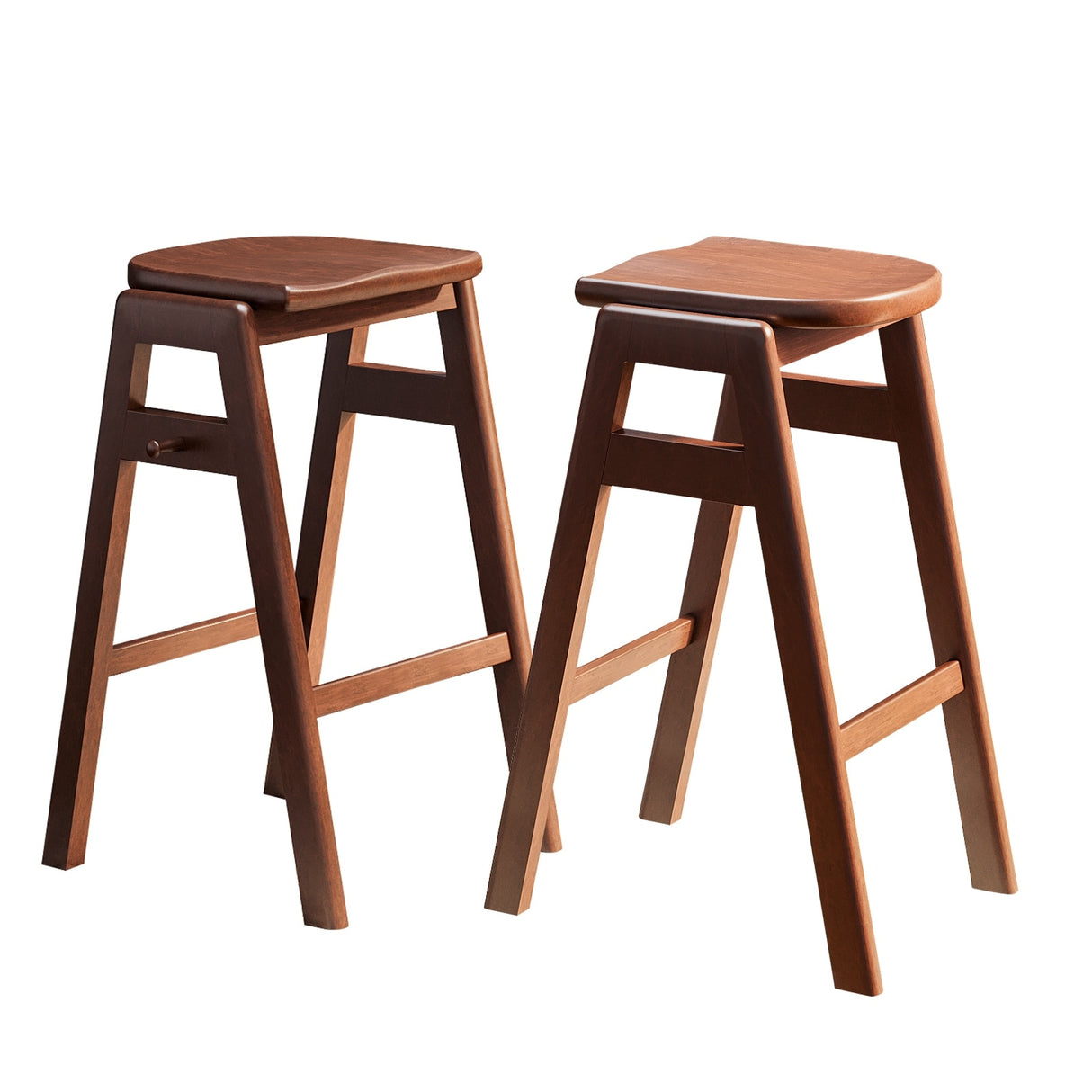 3 PCS Pub Dining Set Retro Bar Table and Stools