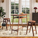3 PCS Pub Dining Set Retro Bar Table and Stools