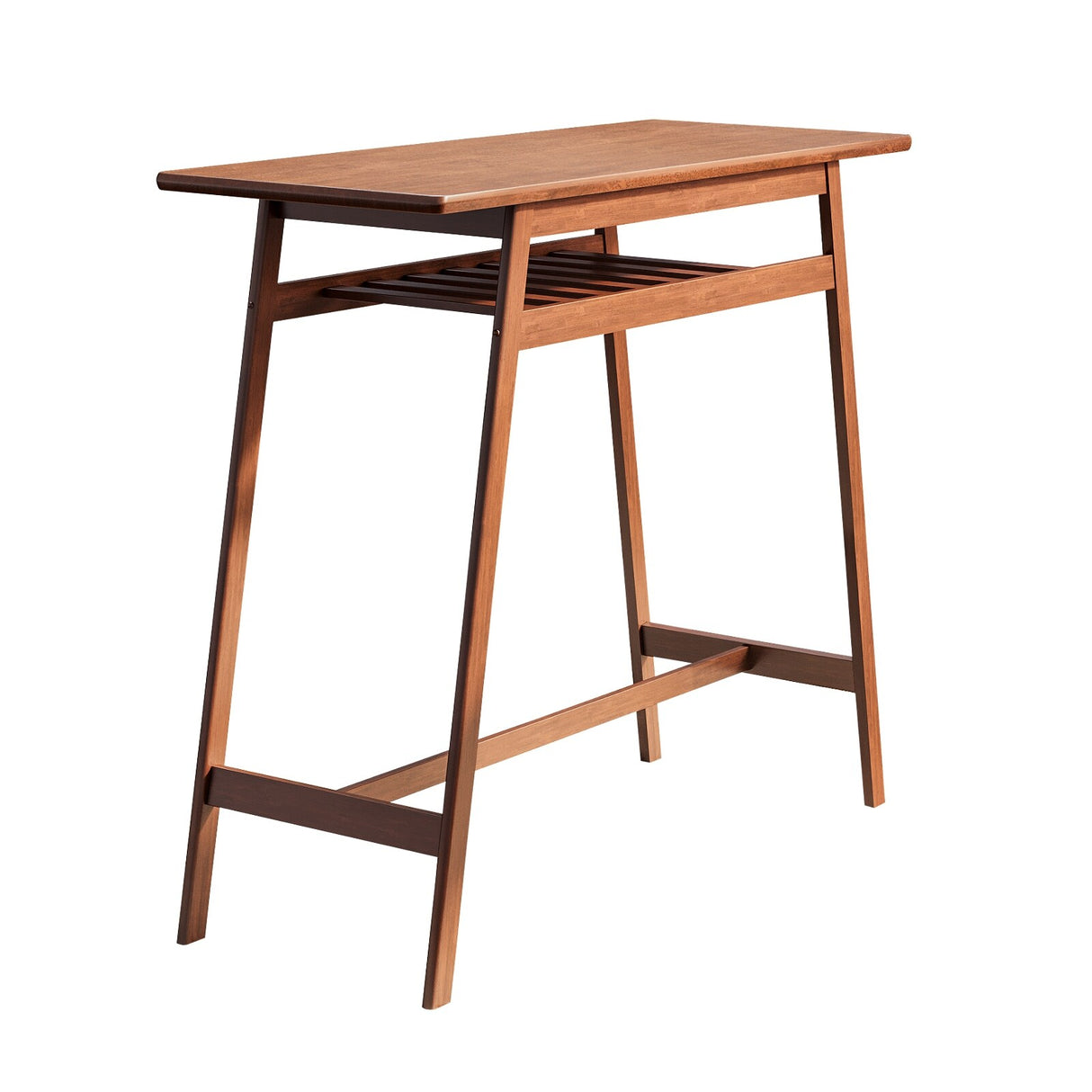3 PCS Pub Dining Set Retro Bar Table and Stools