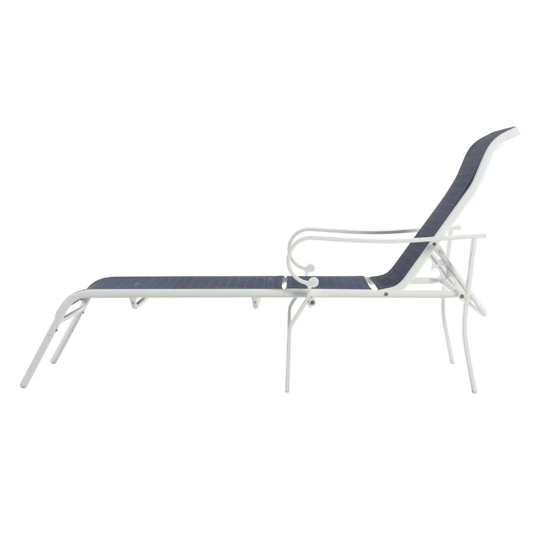 3 Pack Outdoor Patio Lounge Chair,with 5 Adjustable Backrest - 61.8"*25.1"*39.3"