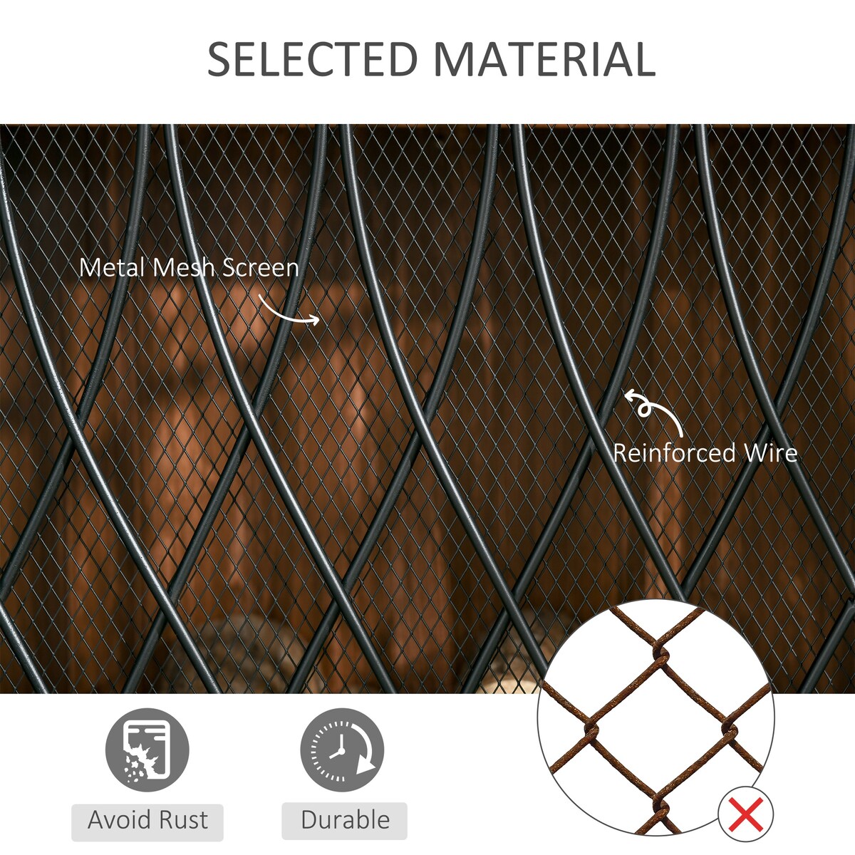3-Panel Folding Fireplace Screen, Metal Mesh Fire Spark Guard for Wood Burning, 49.5" x 31.5", Black