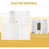 3 Panel Room Divider, Folding Privacy Screen, 5.6' Room Separator, Wave Fiber Freestanding Partition Wall Divider
