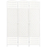 3 Panel Room Divider, Folding Privacy Screen, 5.6' Room Separator, Wave Fiber Freestanding Partition Wall Divider